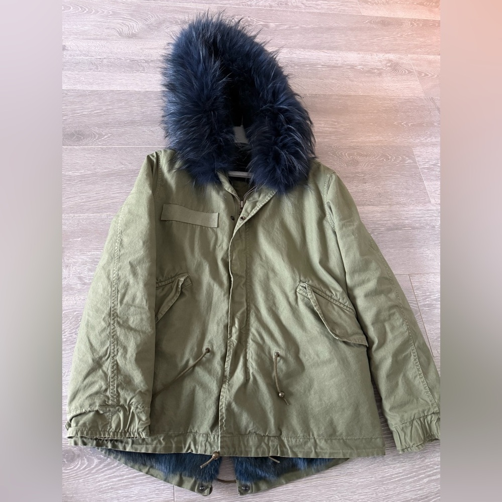 MR MRS Olive Green Parka